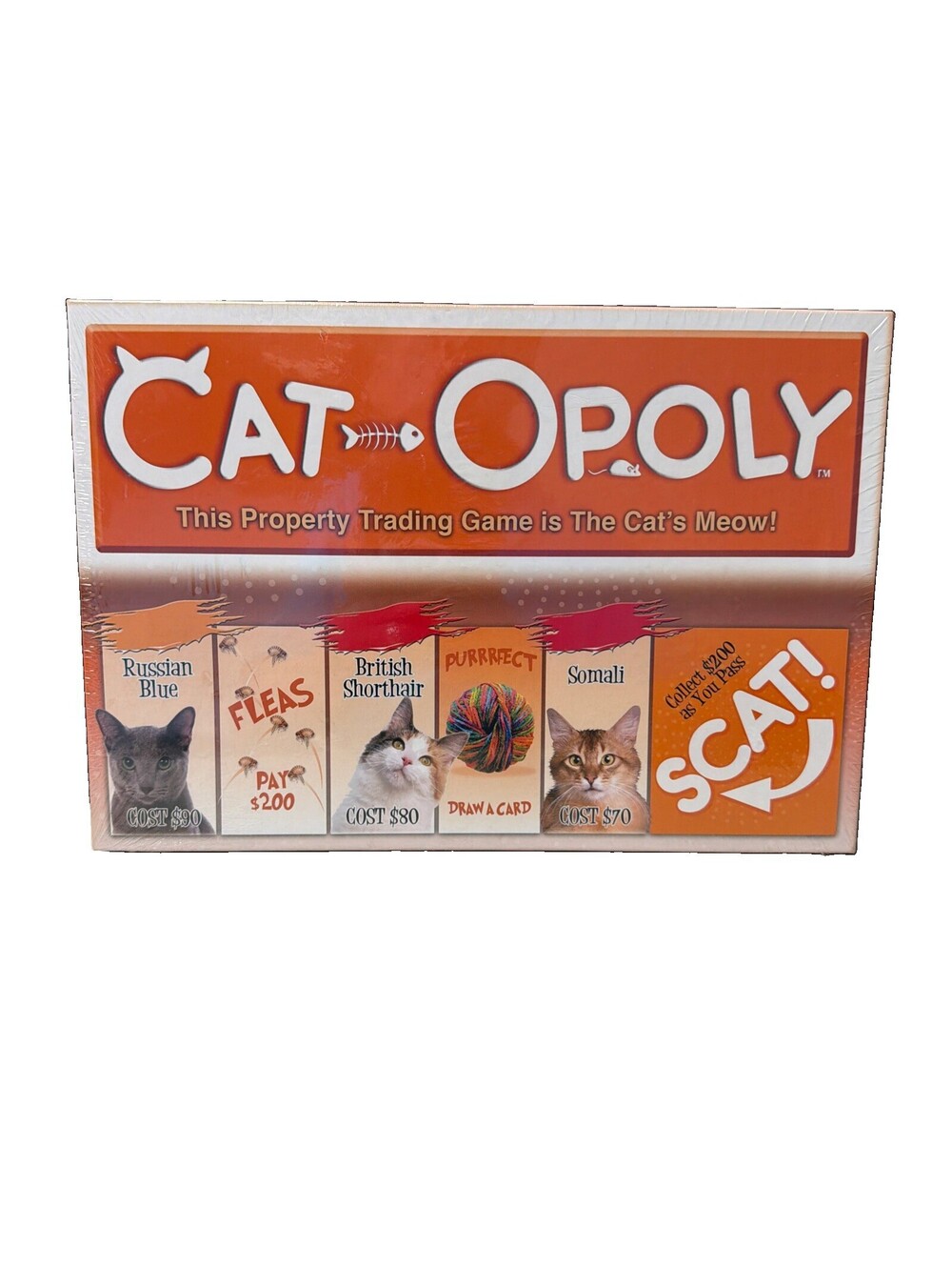 Cat OpolyCat's Meow  Board Game NEW Cats, Purr, Catnip Age 8 up 2-6 player